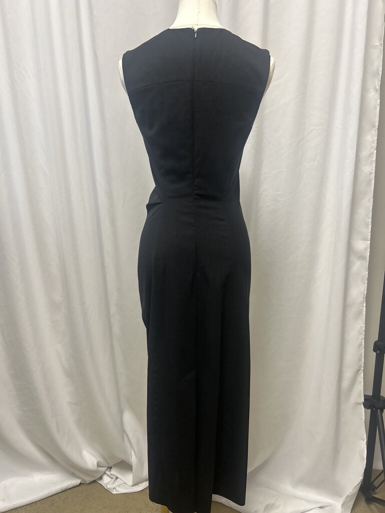 Sportmax Virgin Wool Asymmetrical Maxi Dress