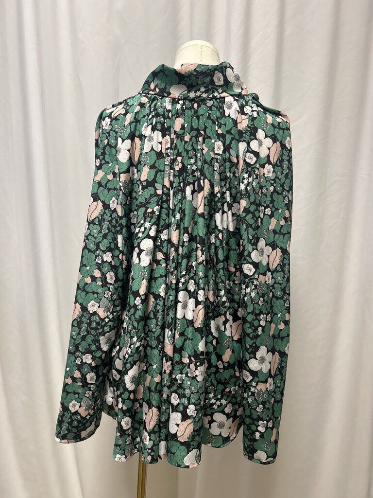 Smythe Floral Print High Neck Blouse