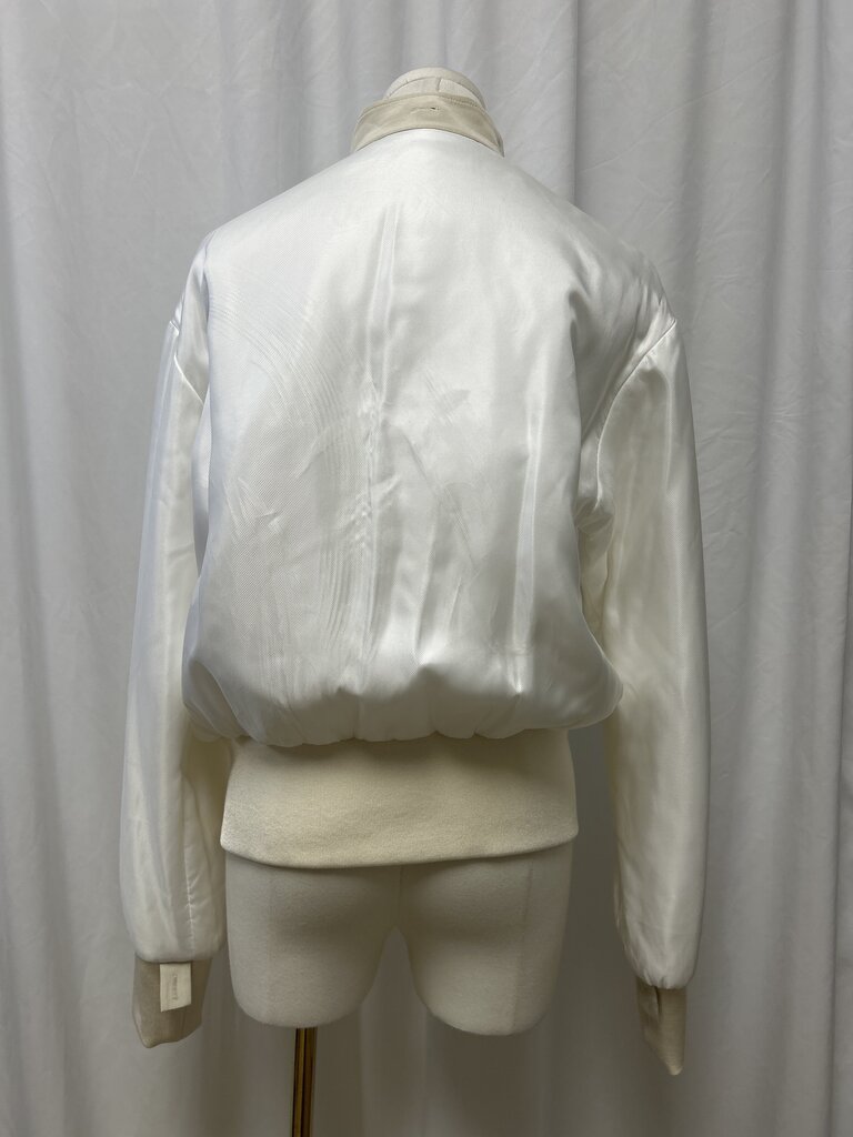 Helmut Lang Mixed Material Bomber Jacket