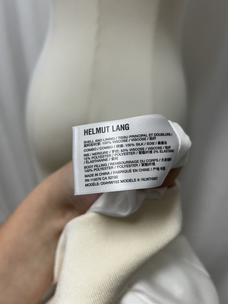 Helmut Lang Mixed Material Bomber Jacket