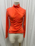 Marc Cain Orange Tissue Mock Neck