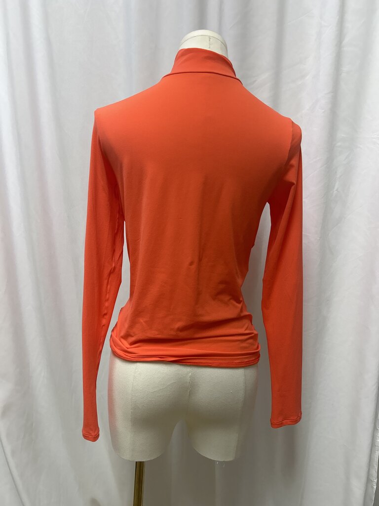 Marc Cain Orange Tissue Mock Neck