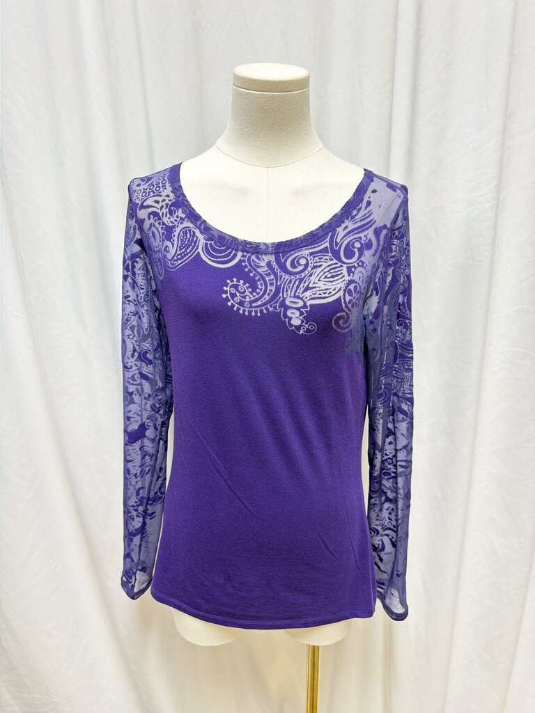 Etro Purple Long Sleeve Tee