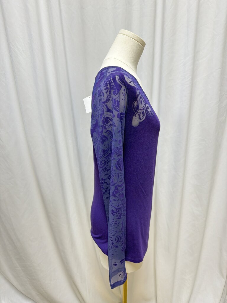 Etro Purple Long Sleeve Tee