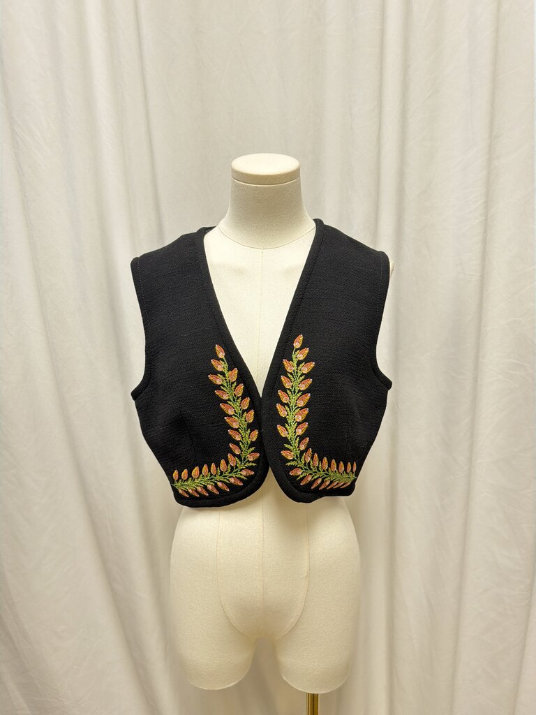 Etro Virgin Wool Patterned Vest