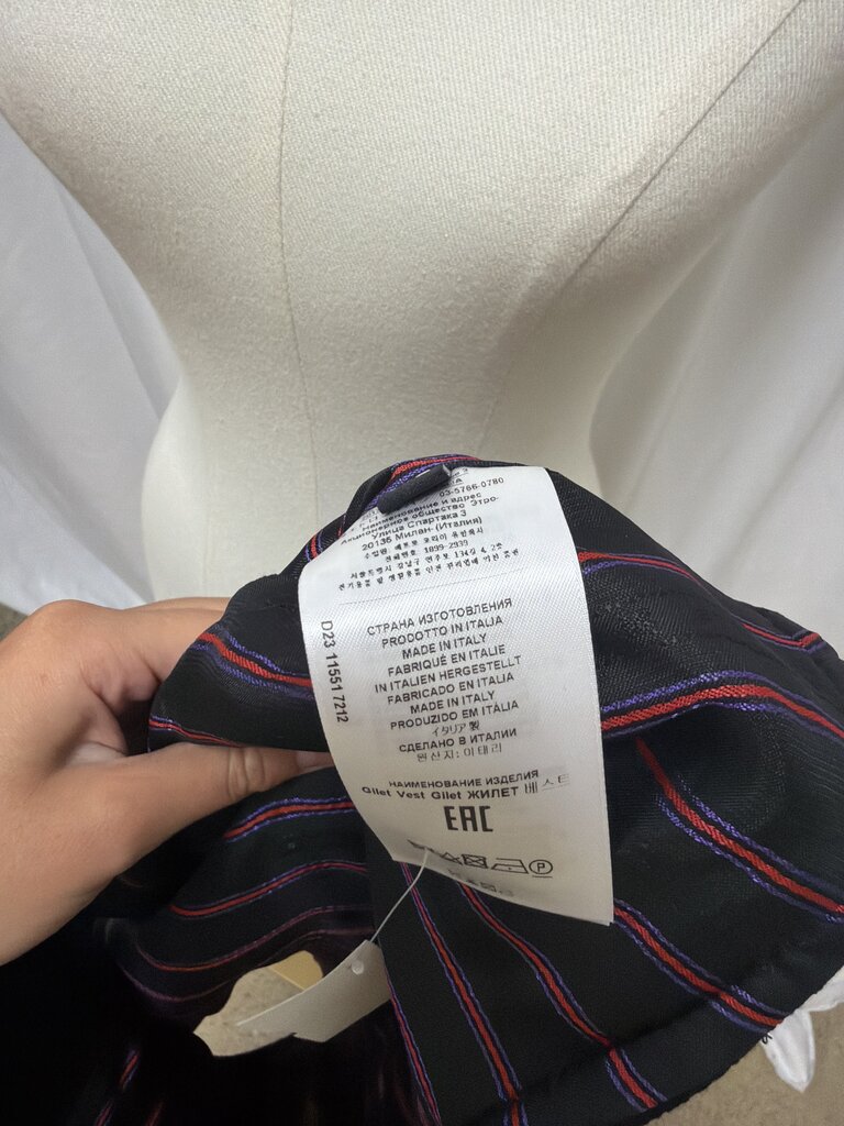 Etro Virgin Wool Patterned Vest