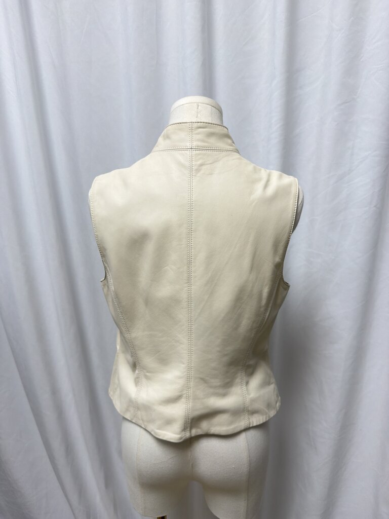 Theory Bone Leather Moto Vest
