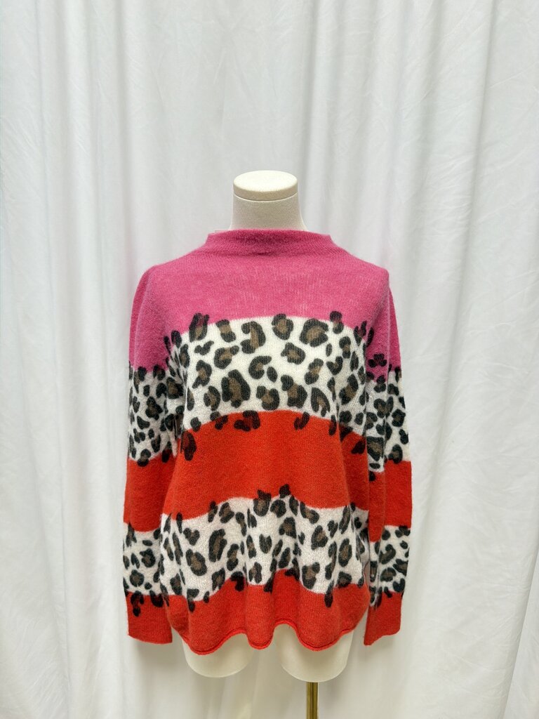 Marc Cain Alpaca Blend Colorblock Sweater