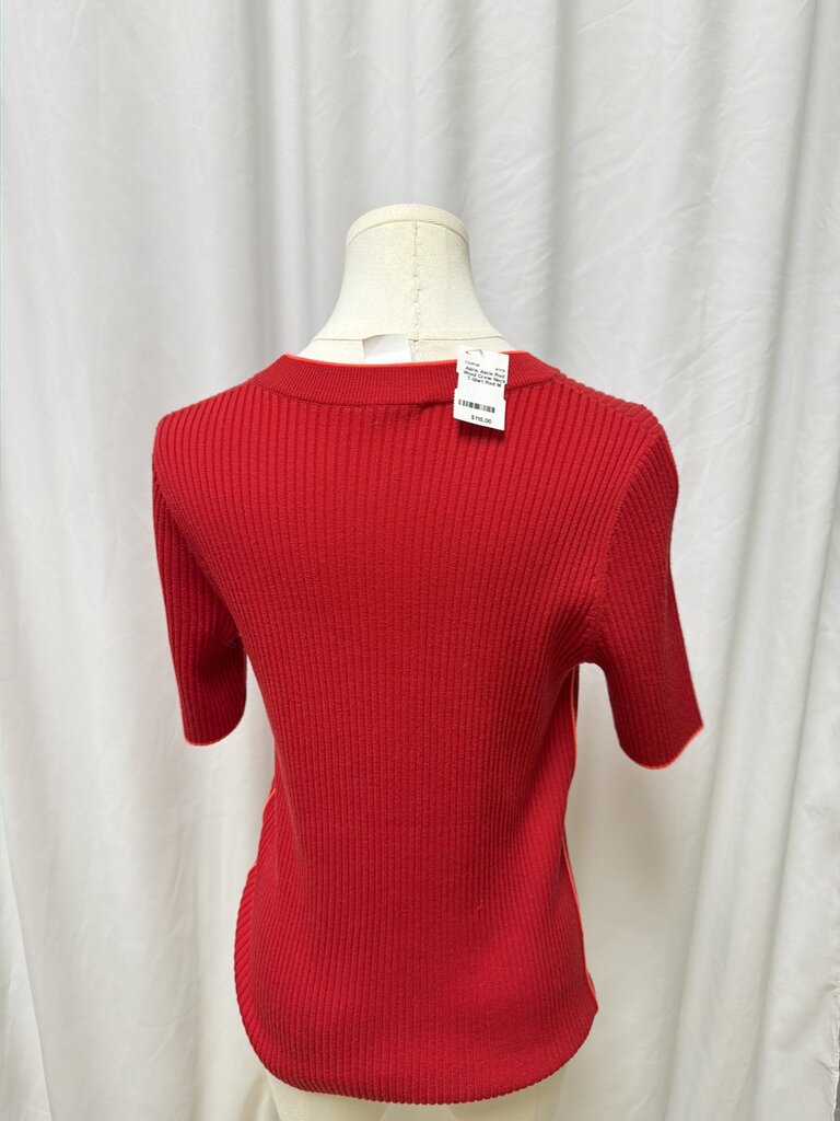 Akris Red Wool Crew Neck T-Shirt