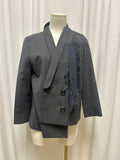 Brunello Cucinelli Virgin Wool Double Breasted Blazer w/ Detachable Pocket Handkerchief