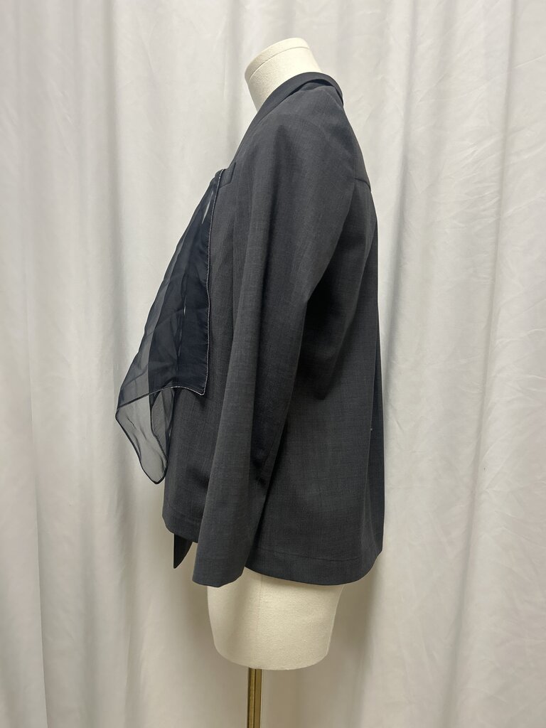 Brunello Cucinelli Virgin Wool Double Breasted Blazer w/ Detachable Pocket Handkerchief