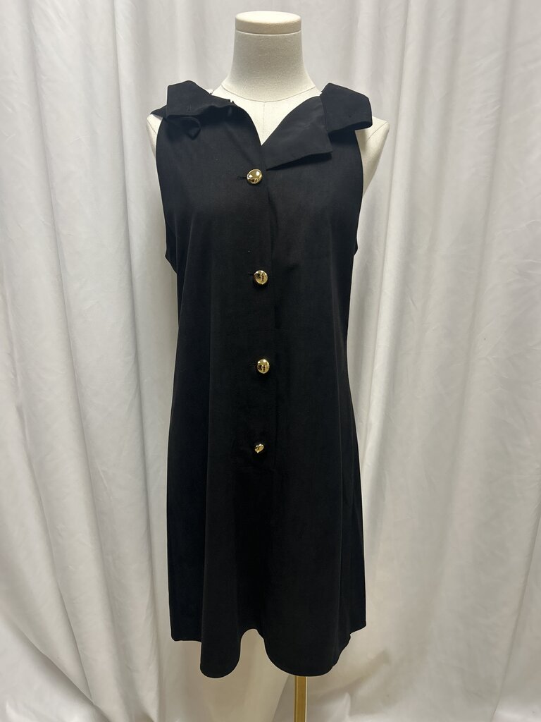 Sail to Sable Black Cowl Neck Sleeveless Dress NWT
