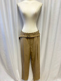 Brunello Cucinelli Tan Linen Blend Pants