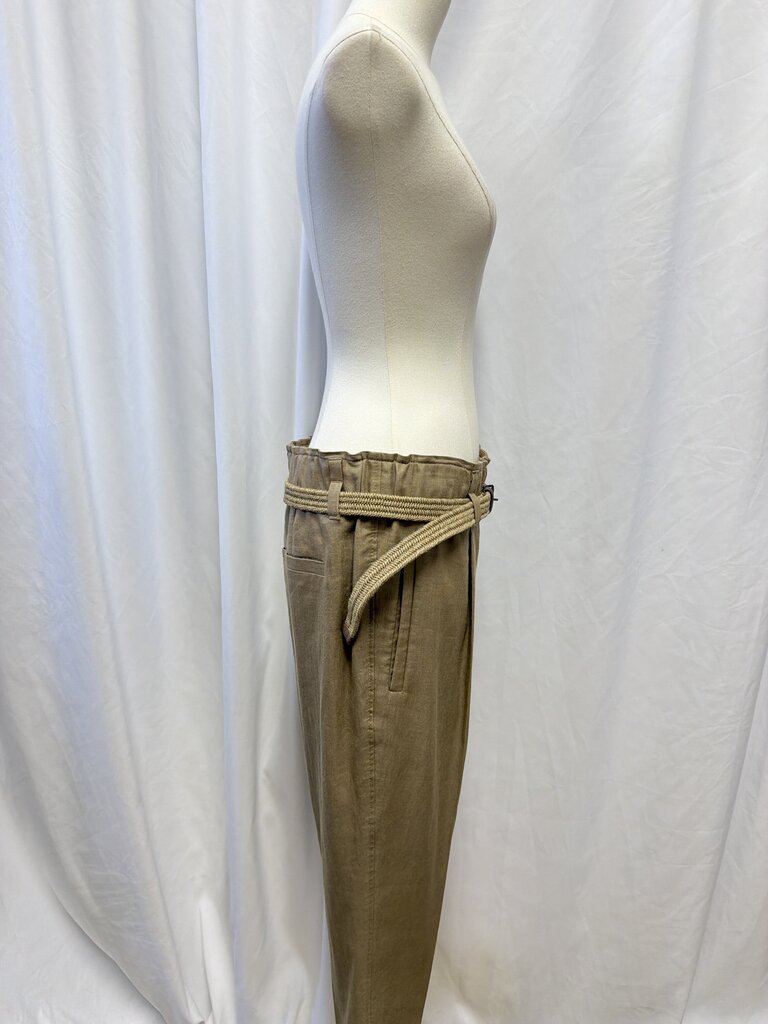 Brunello Cucinelli Tan Linen Blend Pants