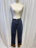 Brunello Cucinelli Dark Wash Jeans w/Metallic Trim