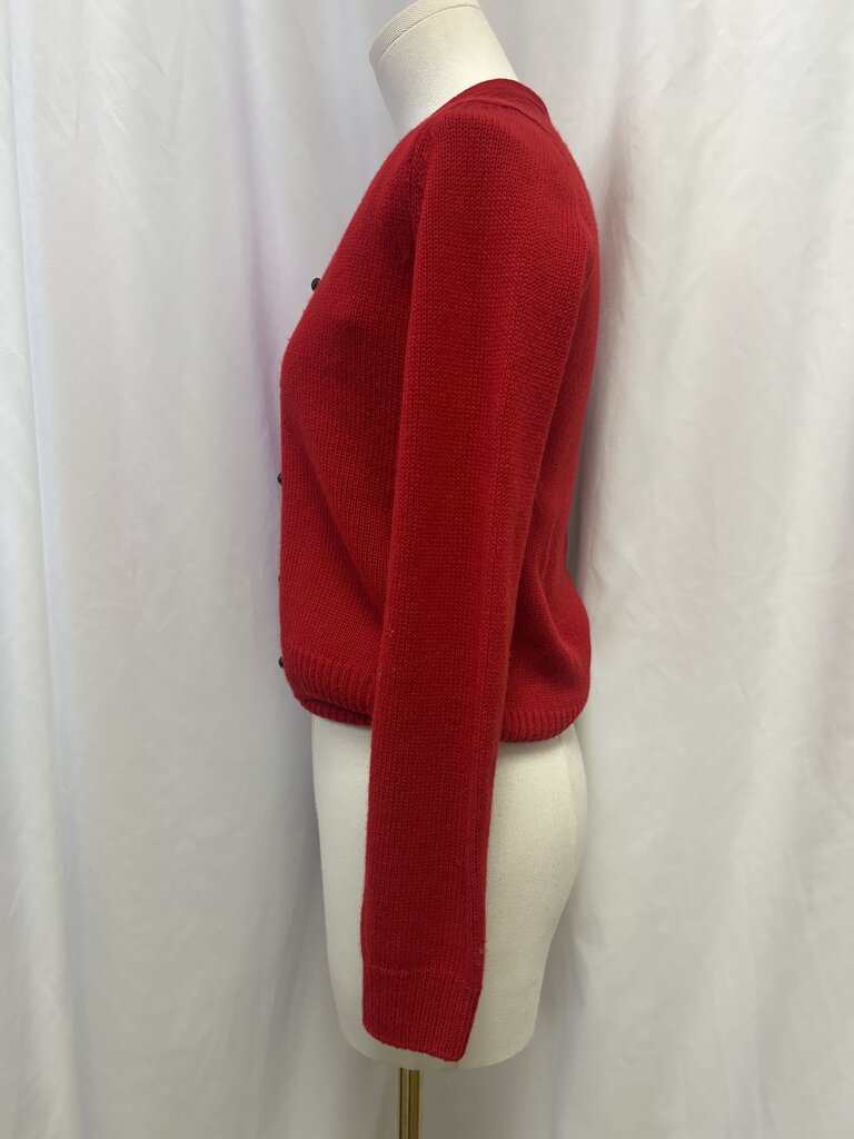 Christian Dior Red Cashmere Classic Twinset