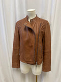 All Saints Brown Leather Jacket