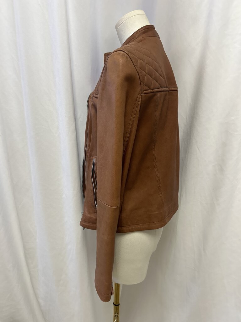 All Saints Brown Leather Jacket