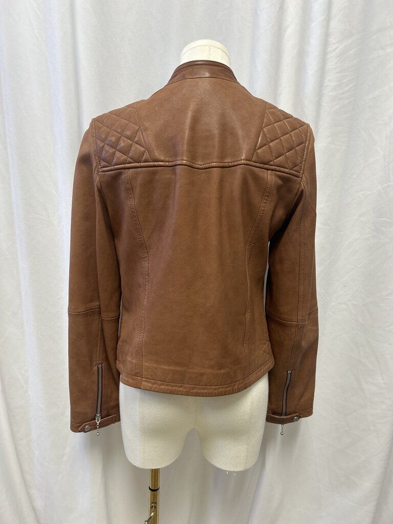 All Saints Brown Leather Jacket