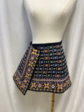 Oscar de la Renta Black Beaded Mini Skirt