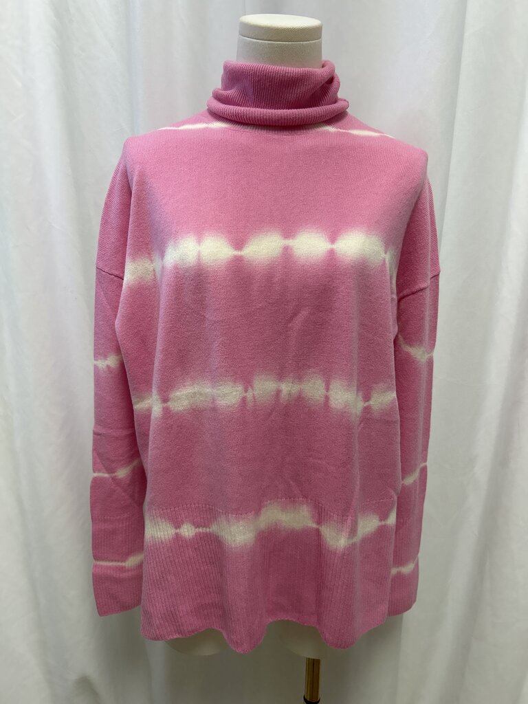 Cinq a Sept Pink Tie Dye Turtleneck