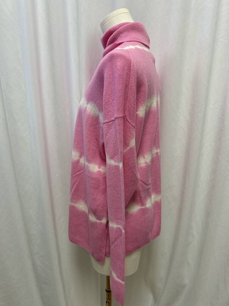 Cinq a Sept Pink Tie Dye Turtleneck