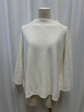Kinross White Mock Neck Sweater