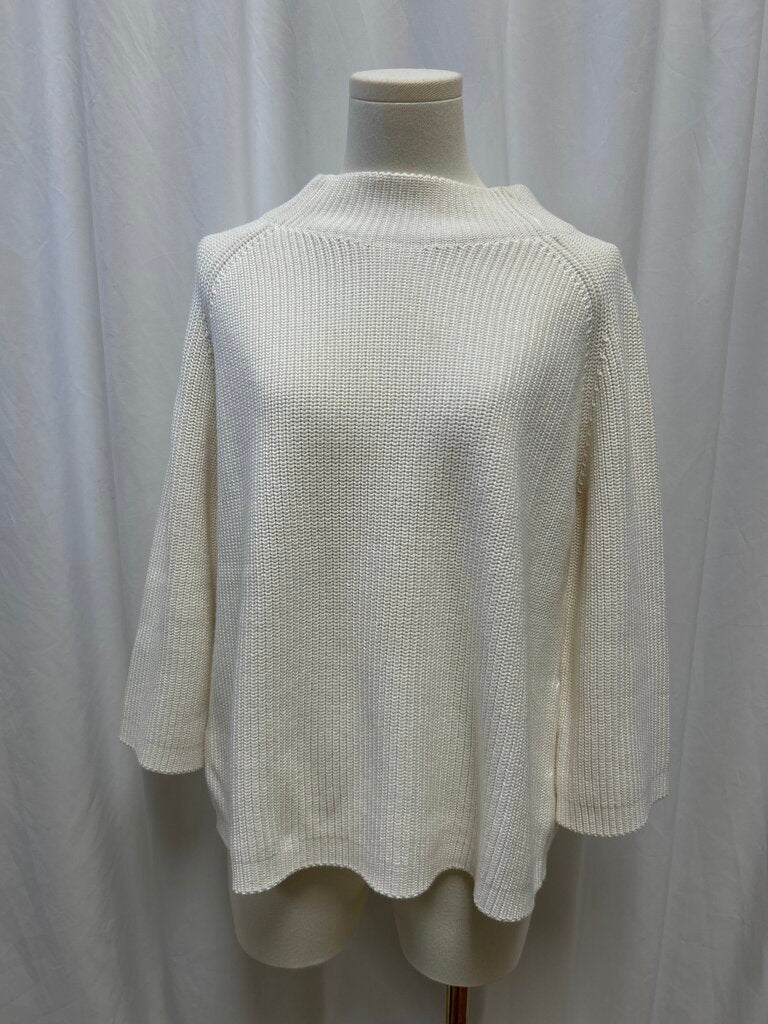 Kinross White Mock Neck Sweater