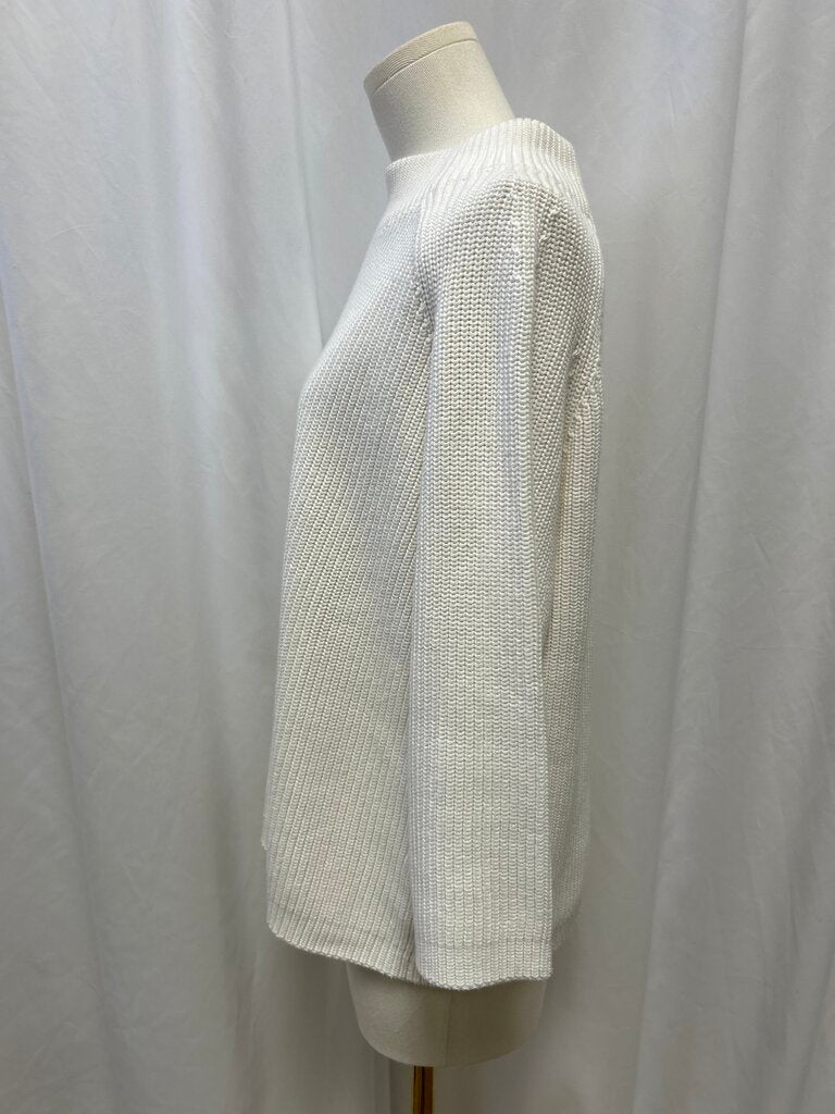 Kinross White Mock Neck Sweater