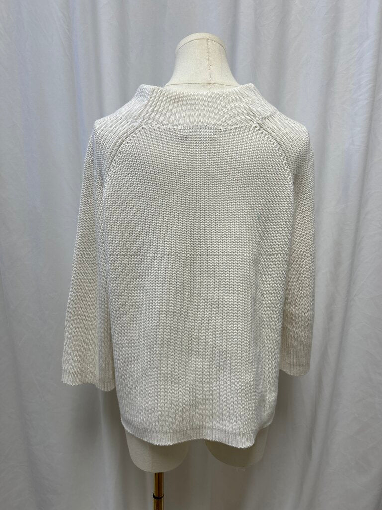 Kinross White Mock Neck Sweater
