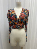 AFRM Floral Wrap Top