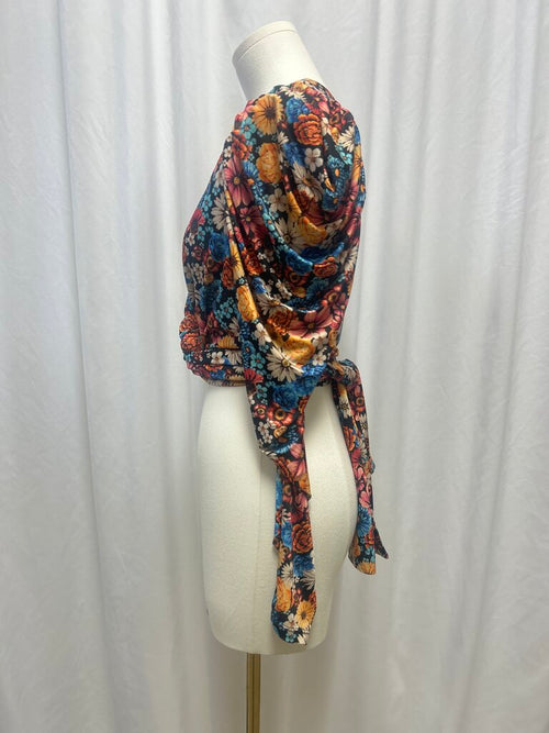 AFRM Floral Wrap Top