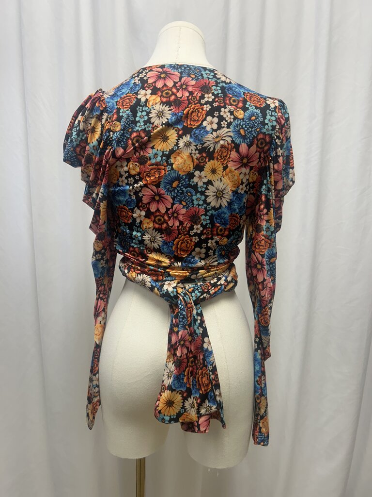 AFRM Floral Wrap Top