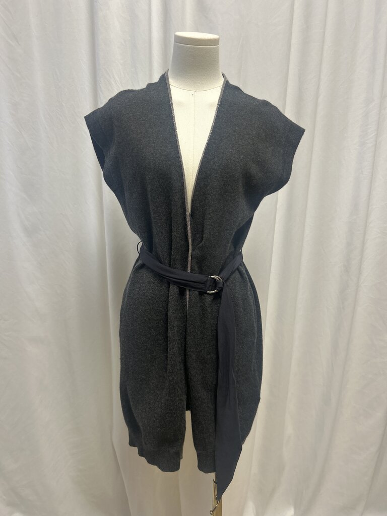 Brunello Cucinelli Belted Cashmere Sweater Dress