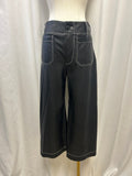 Maeve Black Coated Colette Pants