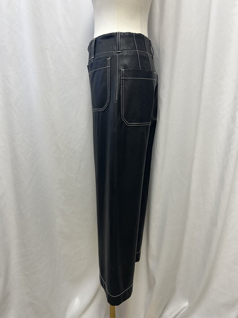 Maeve Black Coated Colette Pants
