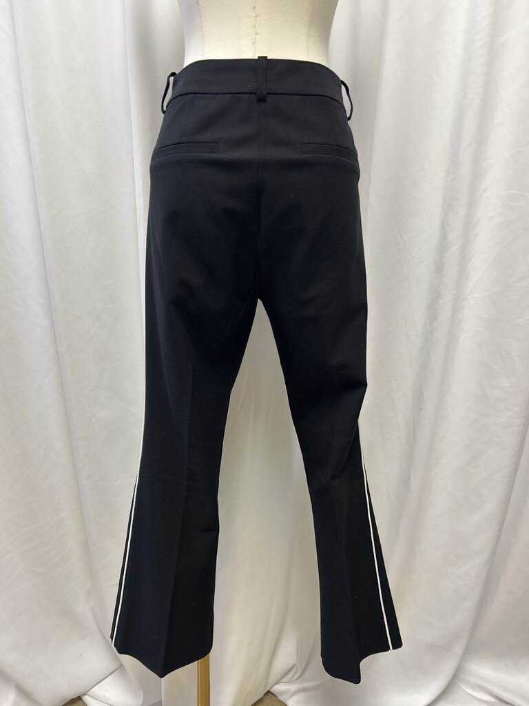 Derek Lam 10 Black Pants w/White Piping