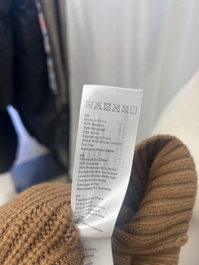 Varley Camel Cable Knit Vest