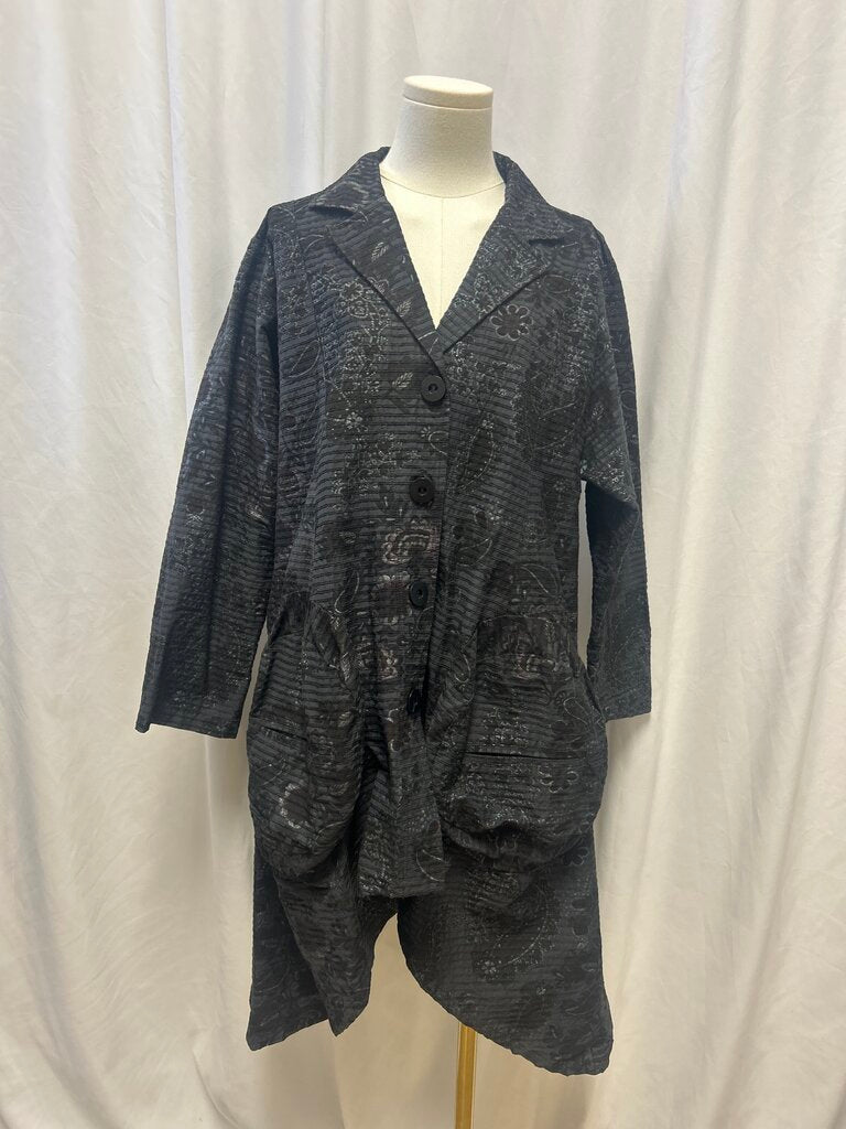 Dress To Kill Textured Shimmer Paisley Jacket