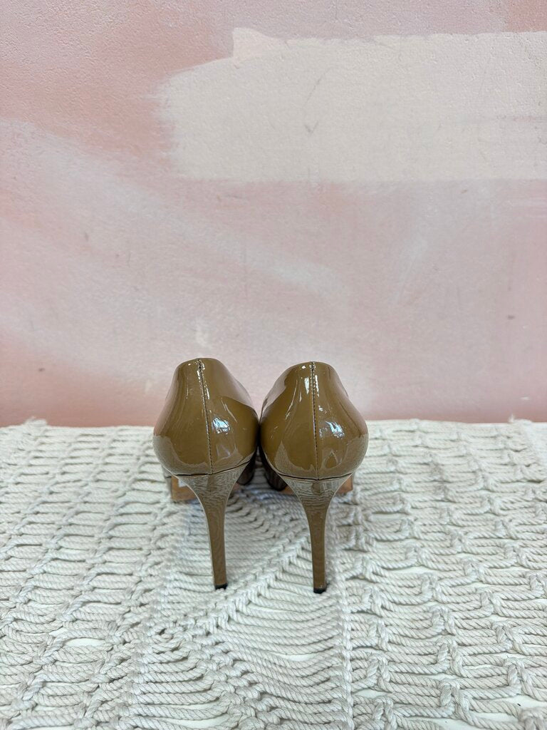 Gucci Square Toe Patent Pump