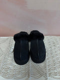 Ugg Fur Trim Suede Slide