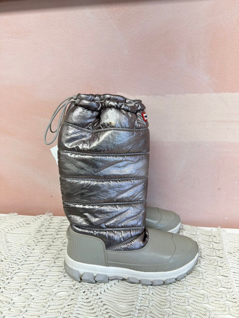 Hunter Metallic Puffer Boot