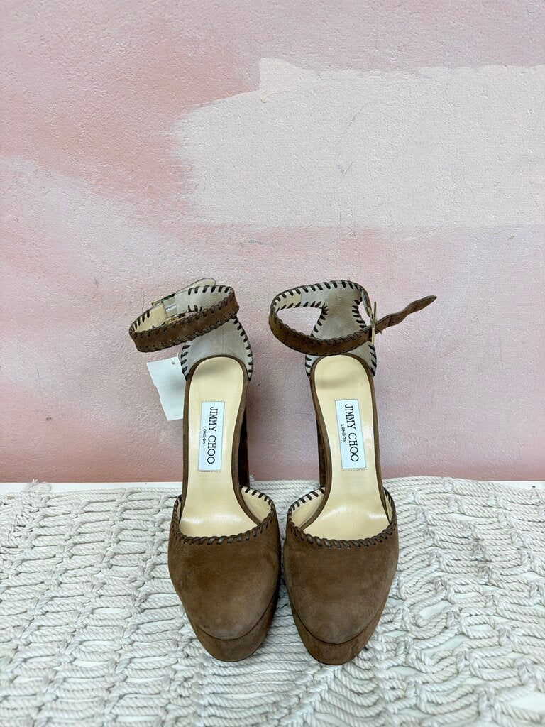 Jimmy Choo Braided Suede Pump