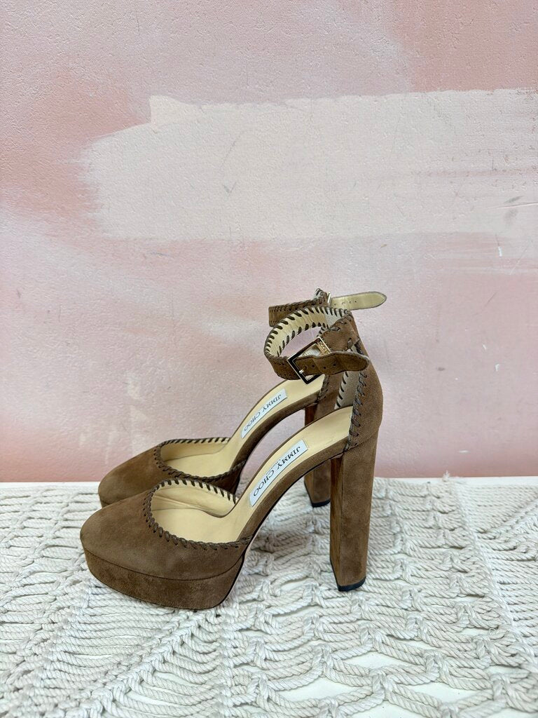Jimmy Choo Braided Suede Pump