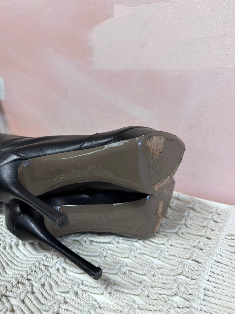 Versace Knee High Platform Boot w/ Box (As Is)