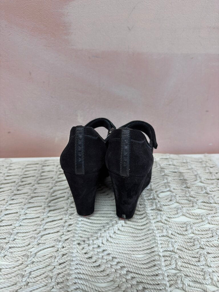 Prada Suede Wedge w/ Box and Dustbag