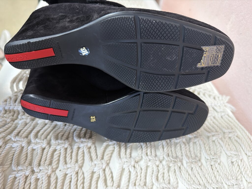Prada Suede Wedge w/ Box and Dustbag