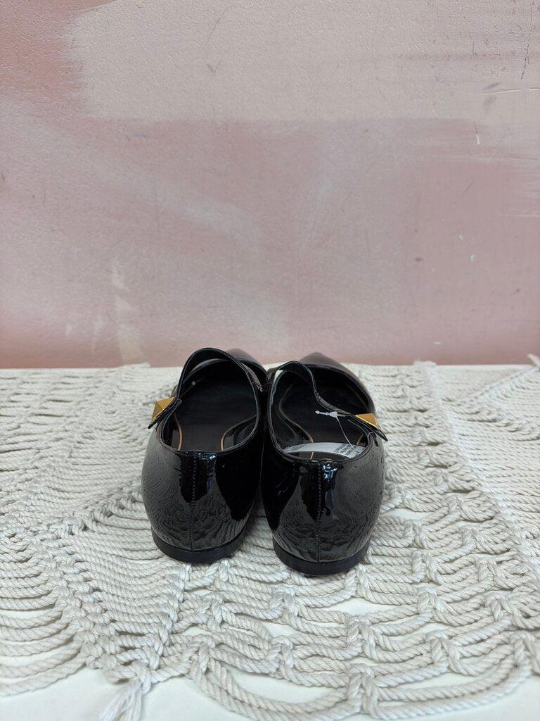 Valentino Black Patent Mary Jane Flat