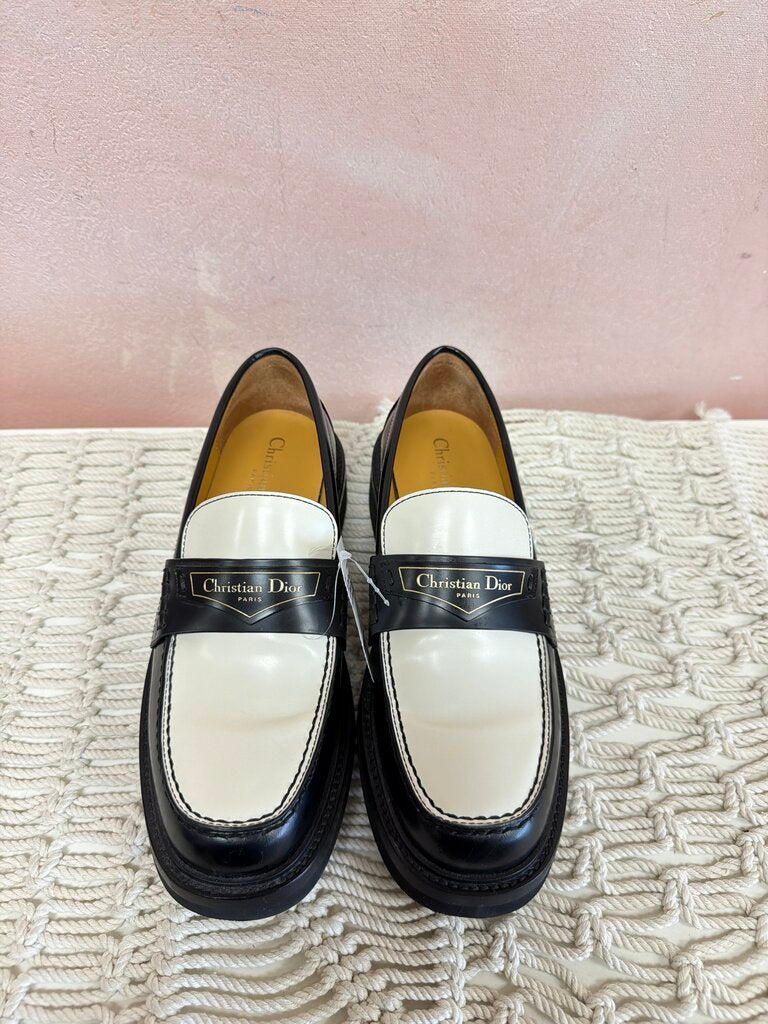 Dior Black and White Boy Loafer