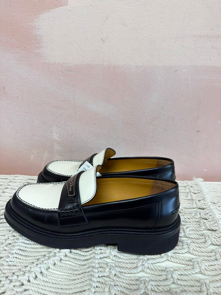 Dior Black and White Boy Loafer